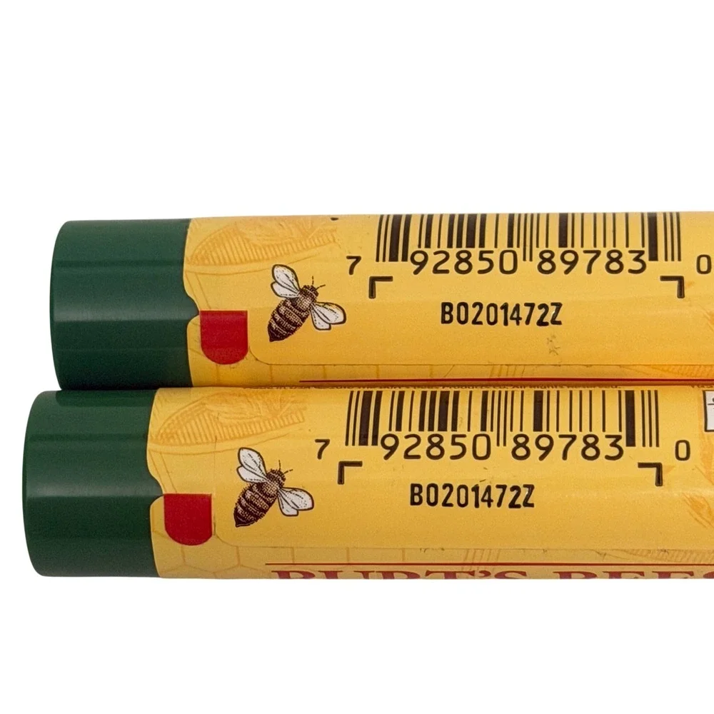 Burts Bees Mint Cocoa Moisturizing Lip Balm 2 Pack Discontinued 100% Natural